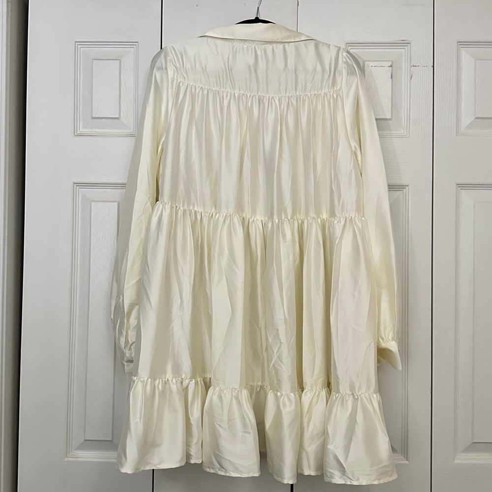 Cream Button Down Dress - image 2